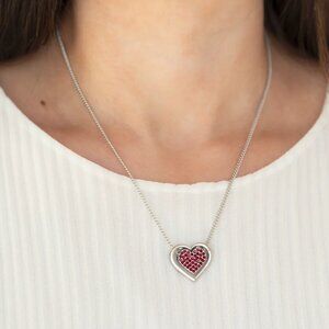 Paparazzi Jewelry Accessories - Game, Set, MATCHMAKER - Red Necklace - Vintage